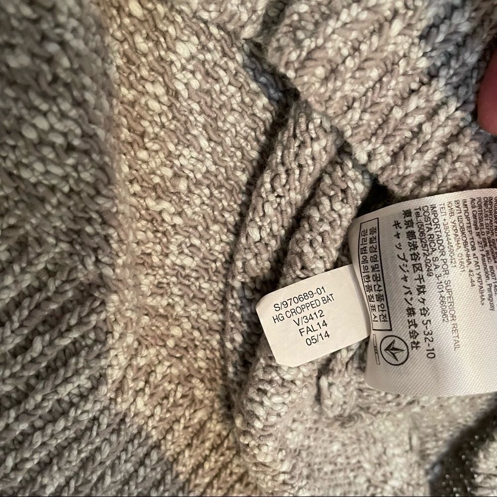 Banana Republic Heritage Collection 100% cotton gray pullover sweater Small - Picture 8 of 10